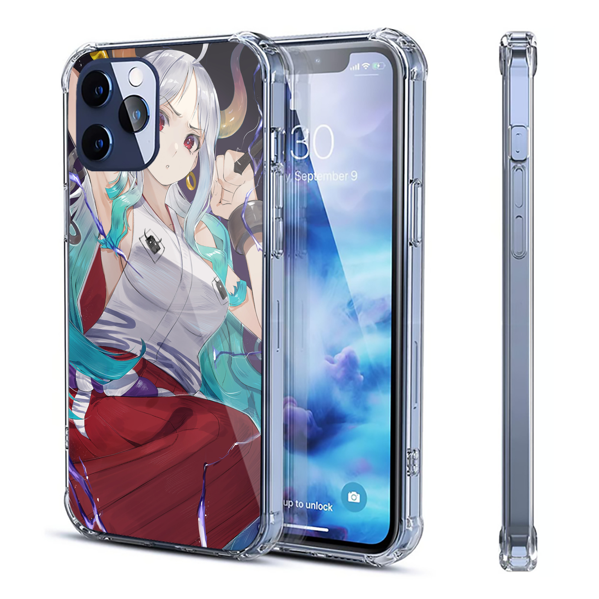 （画像用） ワンピース ONE PIECE 【iPhone 12シリーズ対応】透明スマホケース（クリアソフトケース）